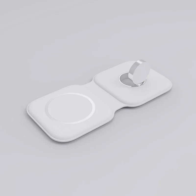 

Новое беспроводное зарядное устройство 3 в 1 с магнитным присосом подходит для быстрой зарядки Apple мобильный телефон watch 15 Вт