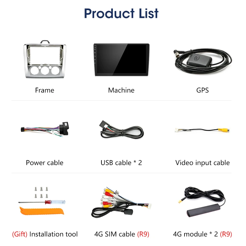 9 &quot4G Wifi 2 Din автомобильное радио RDS DSP Авторадио сенсорный экран для Android зеркало GPS