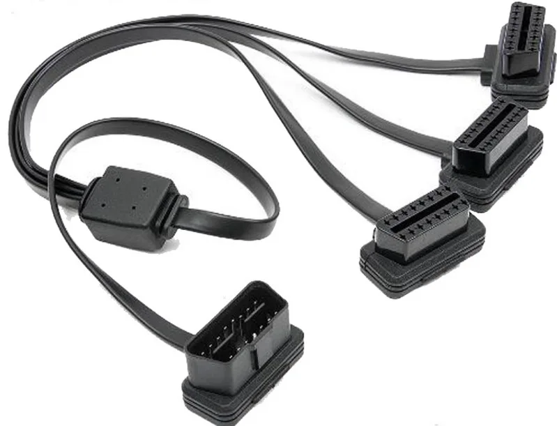 Кабель Obd2 мужской с 3 портами на гнездо кабель переключателем диагностический