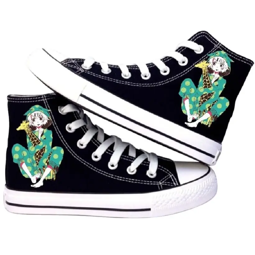 

High-Q Unisex Anime Cos Tokyo Ghoul JUZO SUZUYA / REI boy CCG Canvas Shoes plimsolls rope soled shoes