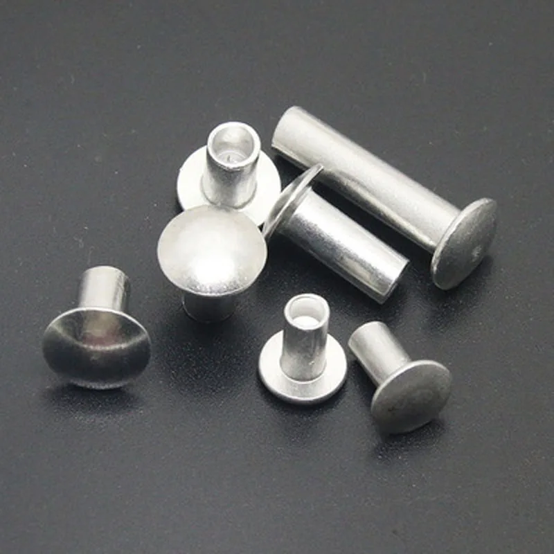 Заклепки для фермы M2.5 GB873 полупустотелые сплющенные алюминиевые заклепки длиной