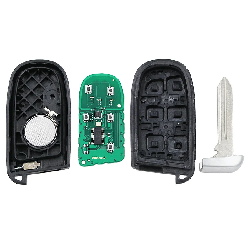 Умный пульт дистанционного управления с 2 кнопками 433 МГц для Dodge Jeep чипом 7953A / 46 GEN4