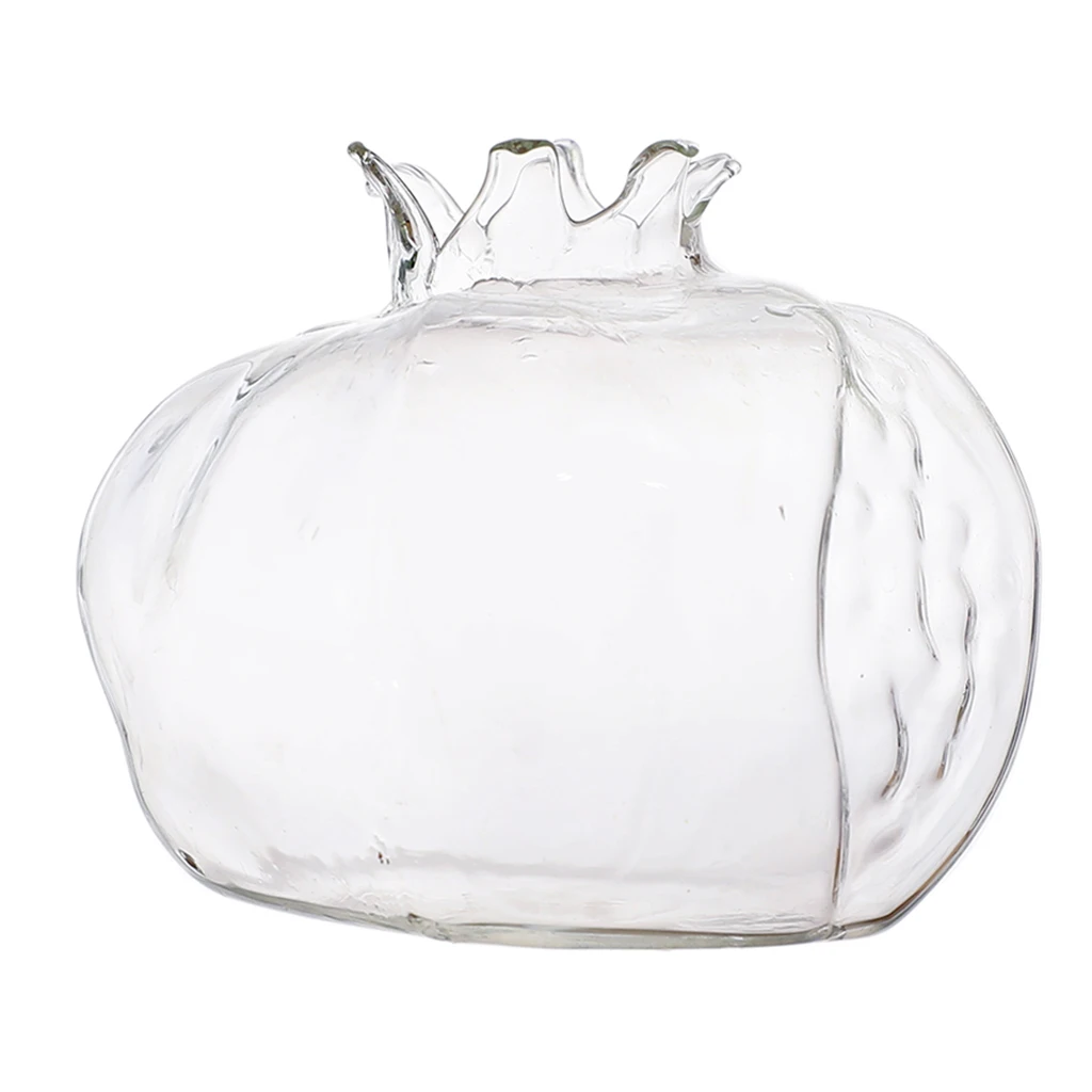 

Mini Pomegranate Glass Vase Handmade Flower Pot Hydroponic Flower Crafts S L