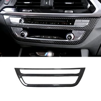 abs carbon fiber for bmw x3 g01 2018 2019 car air conditioner switch panel decoration cover trim car styling accessories 1pcs