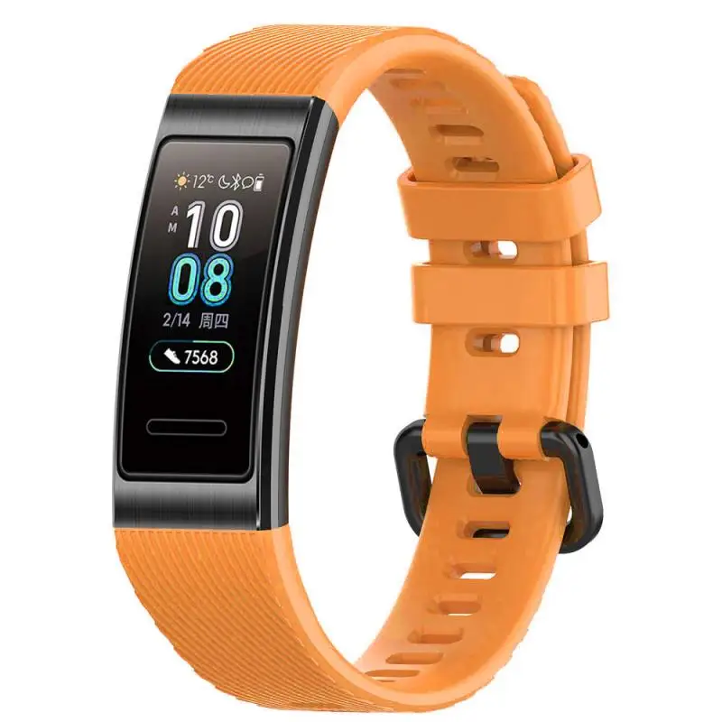 Ремешок силиконовый для Huawei Band 4 Pro/Band 3/3Pro спортивный сменный Браслет наручных