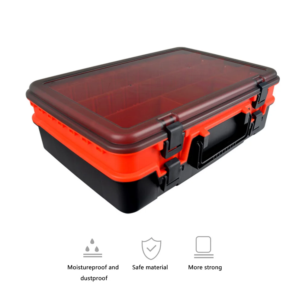 

Multifunctional large-capacity fishing tackle box tool storage box single double-layer bait box portable fishing tackle storage