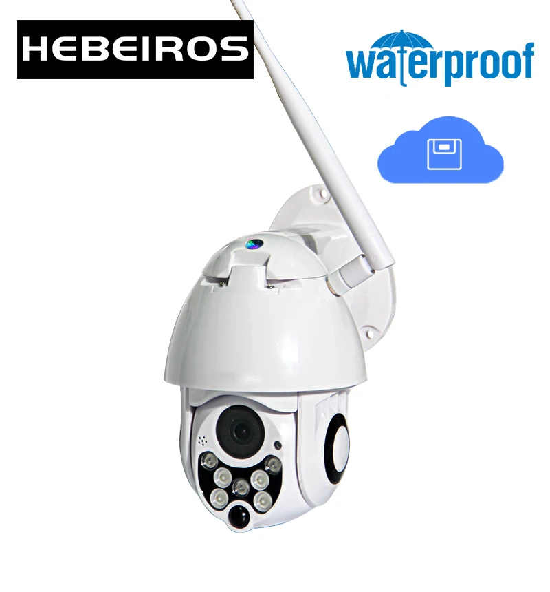 Беспроводная наружная IP камера Hebeiros 2 МП 1080P PTZ компактная облачная P2P Wi Fi
