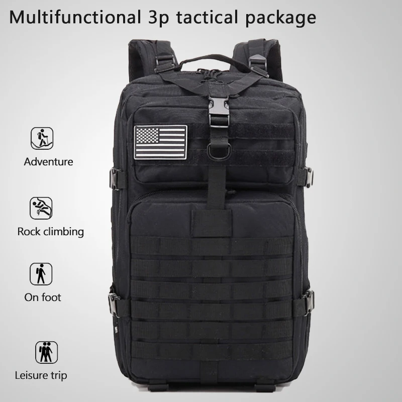 

Men's Nylon Tactical Backpack Molle Hiking Backpack Sport Travel Army Bag Outdoor Trekking Camping Backpack Military