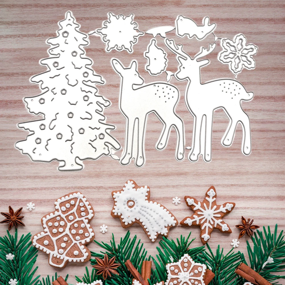 Рождественские Вырубные штампы сделай сам скрапбукинг искусственные фотобумага