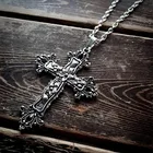 Готическое ожерелье с подвеской в виде креста, ювелирные изделия для ПАНКОВ