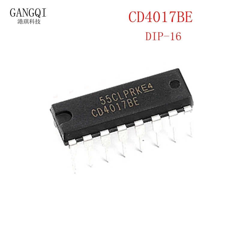 10шт CD4017 CD4017B CD4017BE 4017 ДЕСЯТИЛЕТНИЙ СЧЕТЧИК ДЕЛИТЕЛЬ IC Новый