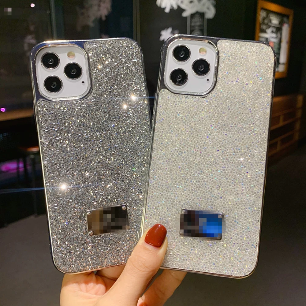 

Shockproof Case For Iphone12 11 Pro Max Fashion Luxury Flash Diamond Anti-knock Cover For Iphone XR X XS 6 7 8 Plus Accessories