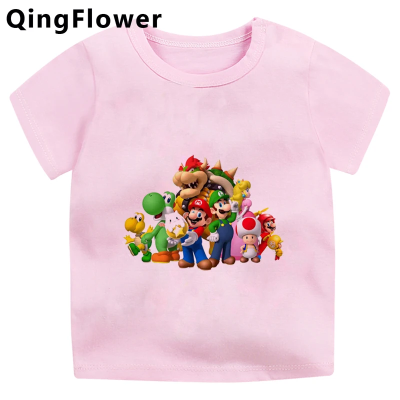 Детская футболка Super Mario для детей старшего возраста летняя e girl смешная alt детские топы|Тройники| |