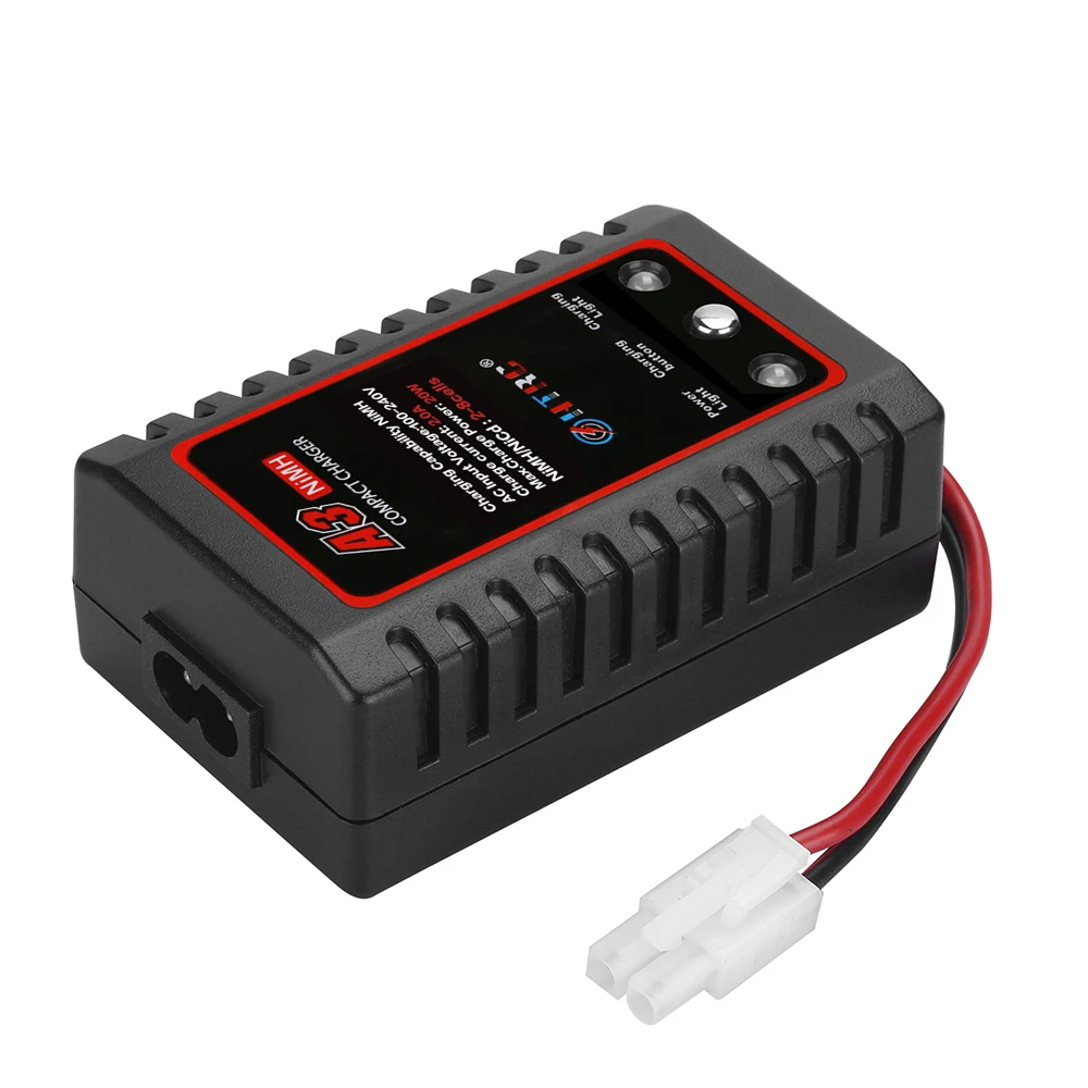 Компактное зарядное устройство HTRC A3 20W с разъемом Tamiya для радиоуправляемого автомобиля лодки 2-8s NiMH аккумулятор