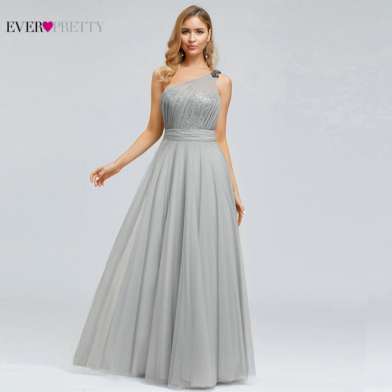 Женские вечерние платья Ever Pretty элегантные длинные на одно плечо без рукавов с