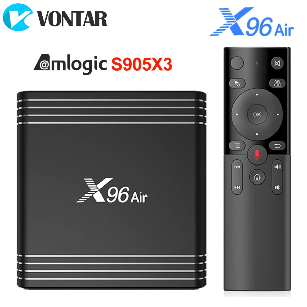VONTAR X96 Air 8K Amlogic S905X3 Smart tv BOX Android 9,0 2,4G Wifi 1080P 4K Youtube X96Air телеприставка 4 Гб 64 Гб 32 Гб 2 Гб 16 Гб