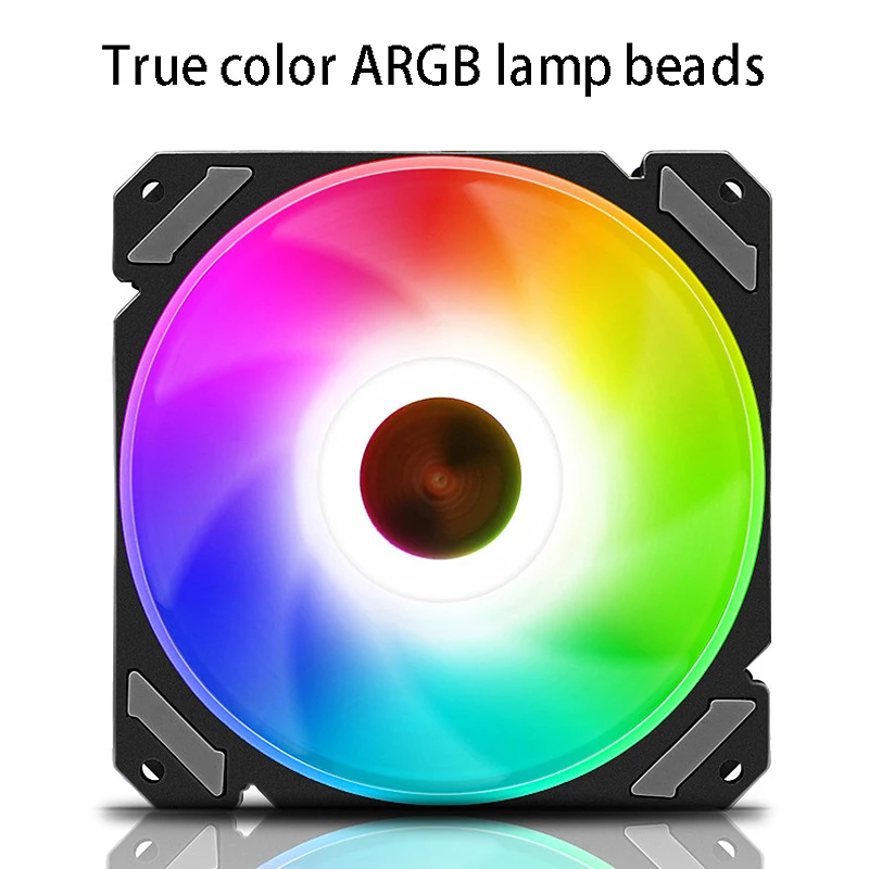 Coolmoon Rgb чехол для компьютера вентилятор 12 см синхронный бесшумный беспроводной