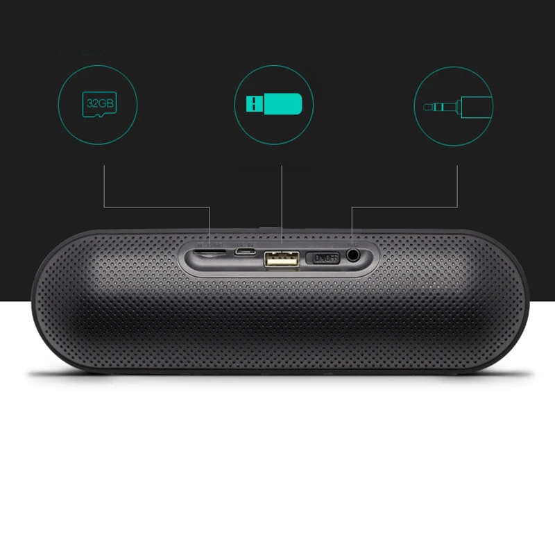 Мини Bluetooth динамик портативный беспроводной звуковая система 3D стерео музыка