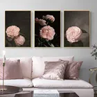 Постер с розовыми цветами, настенная Картина на холсте с изображением роз, пионов, природный растительный декор для гостиной, дома, комнаты