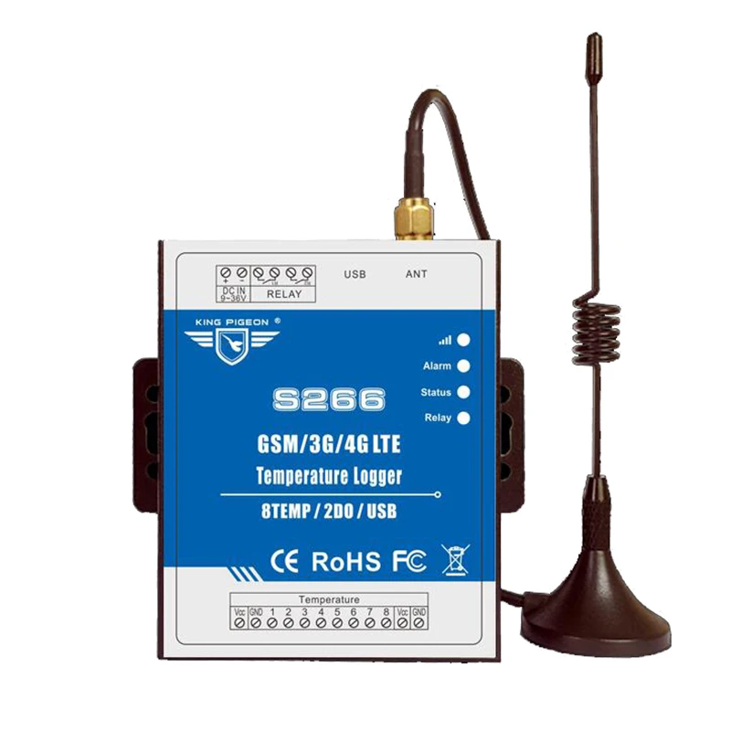 GSM 3G 4G сетевой регистратор данных о температуре SMS Модуль RTU поддерживает 8