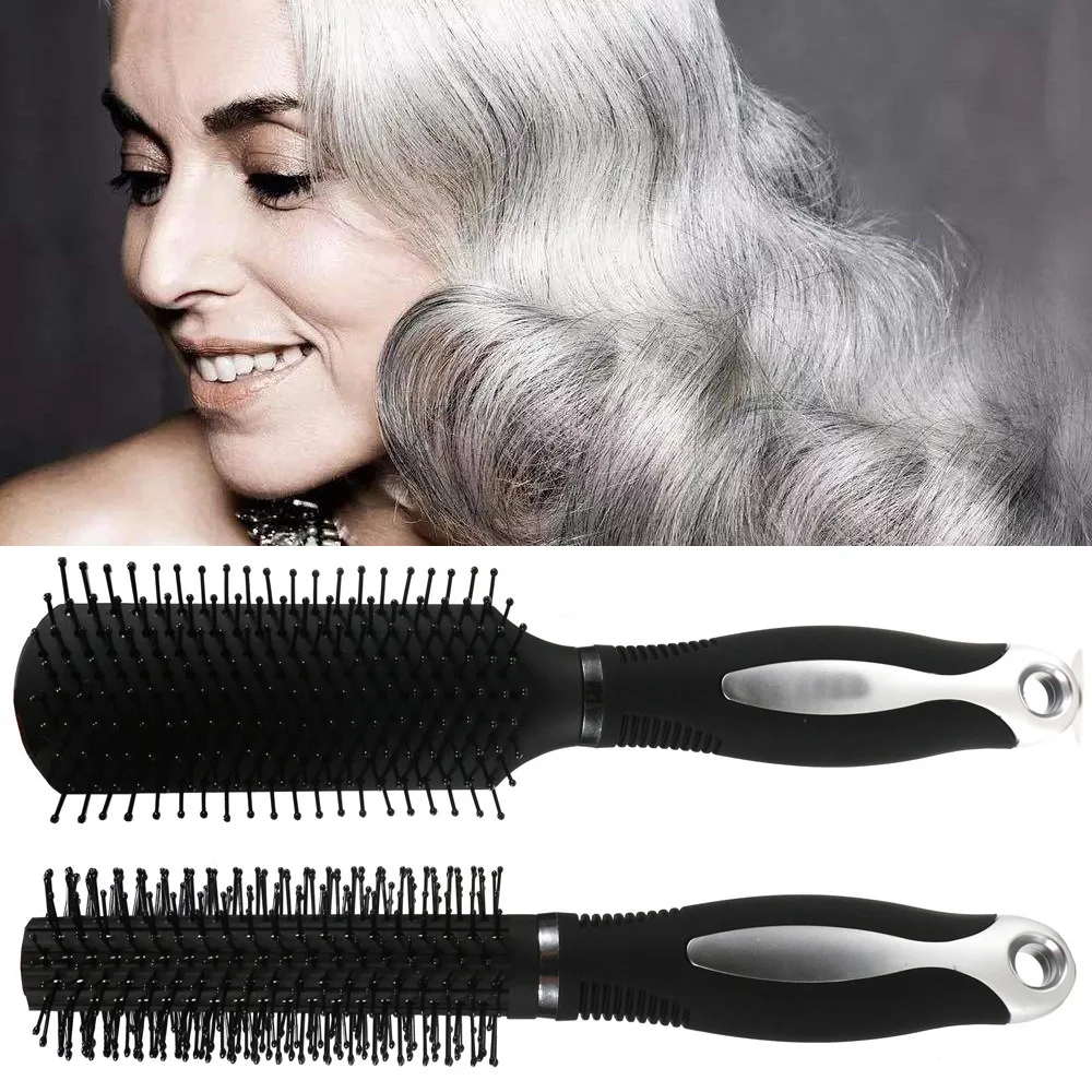 

Women Hair Scalp Massage Comb Bristle Nylon Hairbrush Wet Curly Detangle Hair Brush for Salon Hairdressing Styling Tools