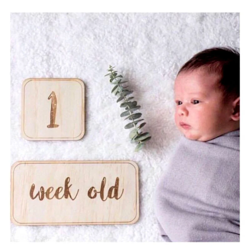 12 шт./компл. месячная карточка детская ежемесячная фотография со смешными