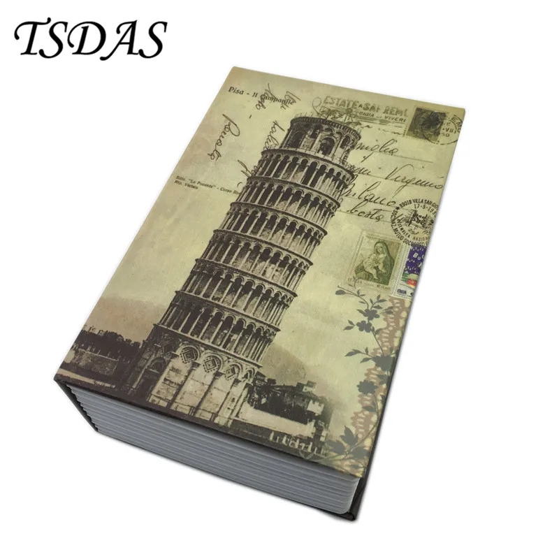 Декорации секретная книга Копилка Скрытая безопасность Сейф замок наличные