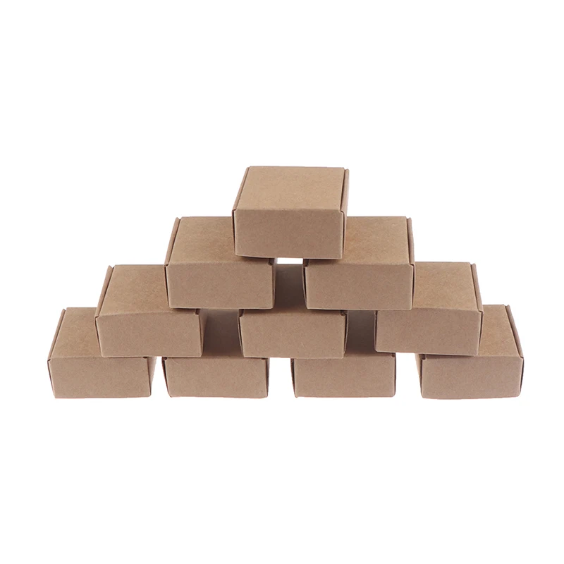 

10 шт. миниатюрная коробка для имитации кукольного домика, коробка из крафт-бумаги, модель, аксессуары для кукольного домика, игрушки