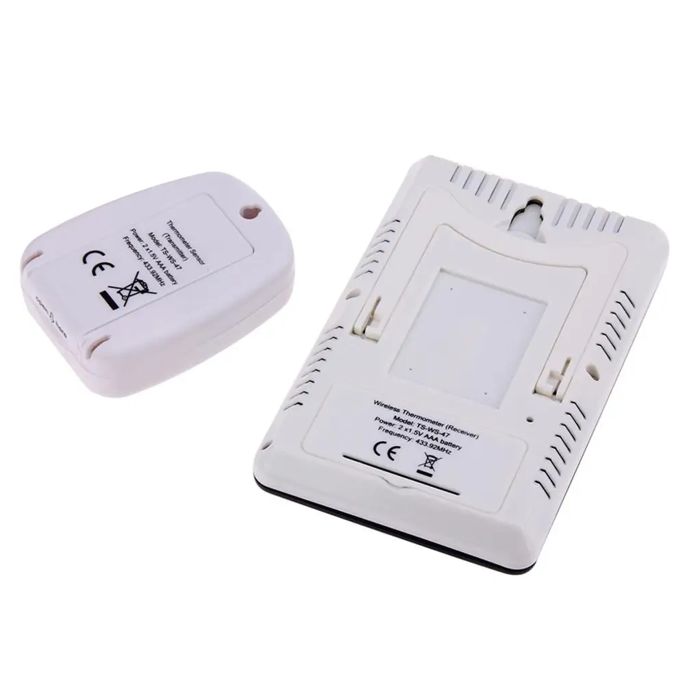 Беспроводная комнатная и уличная метеостанция цифровой термометр с часами