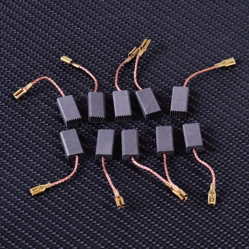 10 шт. Углеродные щетки для замены подходят BOSCH GWS 580 850 C 7-115 8-125 9-150CS GWS6-100 D11 |