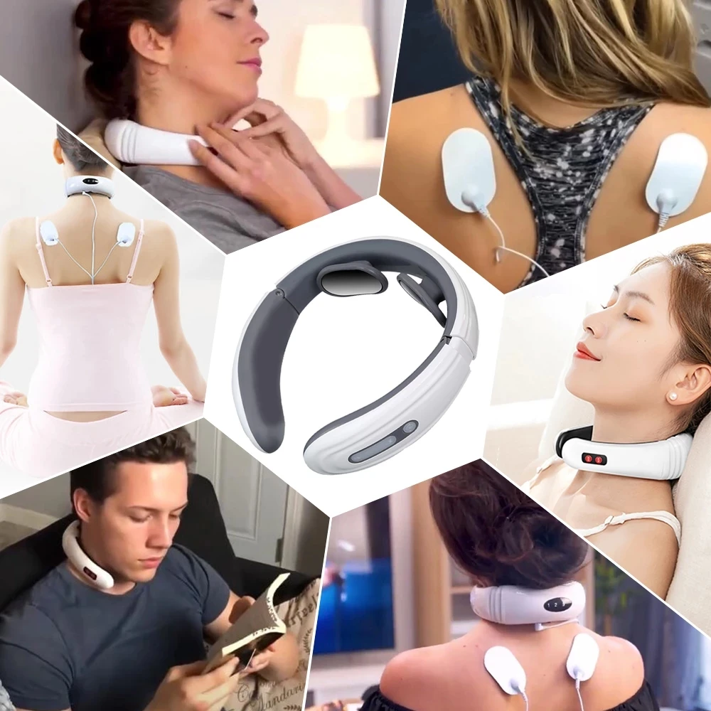 

Neck Massager For Neck And Back Massager Electric Cervical Neck Massage Machine Low Frequency Massager For Body Shoulder Massage