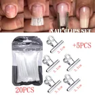 Стекловолоконные формы для ногтей, зажимы для пинцевания ногтей для УФ-геля, для самостоятельного наращивания ногтей, акриловые накладные ногти, инструмент для маникюра, аксессуары для ногтей