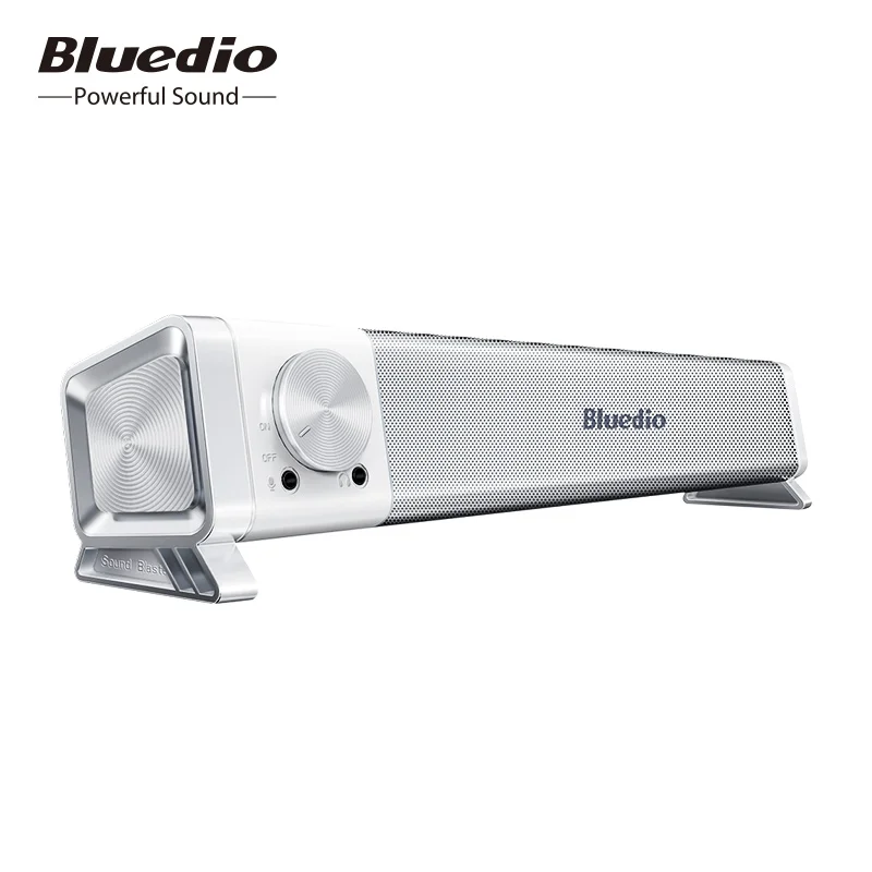구매 Bluedio-LS 사운드바 유선 스피커 컴퓨터 스피커, 블루투스 스피커, 컬럼 블루투스 5.0, PC, 전화, 게임용 마이크 포함