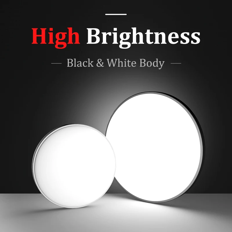 $16.90 Modern Ceiling Lamp 220V Led Ceiling Lights 18/30/40/50W Ultra Thin Panel Lighting Fixture for Living Room Bedroom Kitchen Hall