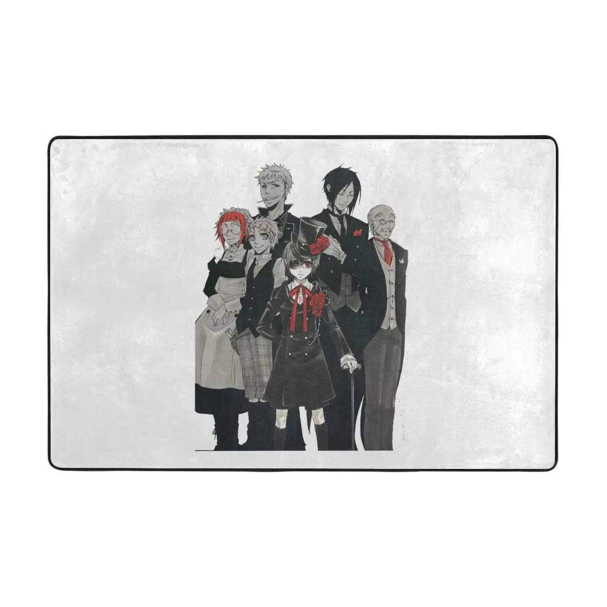 

Напольный коврик Phantomhive 60x90, домашний ковер из полиэстера, нескользящий, для ванной, кухни, спальни