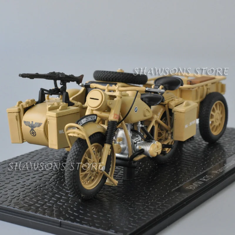 Коллекция литых под давлением военных моделей в масштабе 1:24 SS18 R75 Panzerfaust 30 сидекар