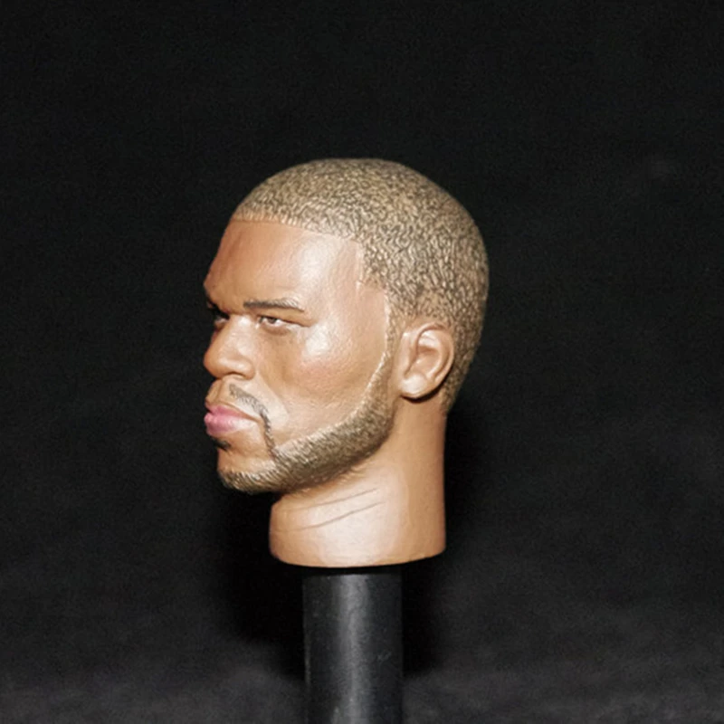 1/6 масштаб скульптура головы певца 50 центов Кертиса Джексона резьба по голове