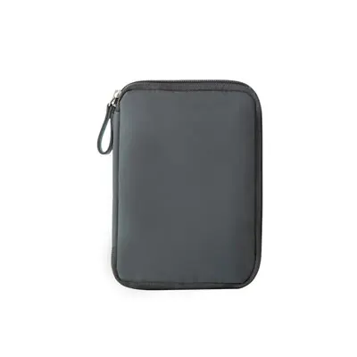 Gray Size S Travel Digital Pouch Nylon Travel Passport Case Multi Purpose Zipper Card and ID Holder Cable Gadgets Organizer - Цвет: Gray Size S