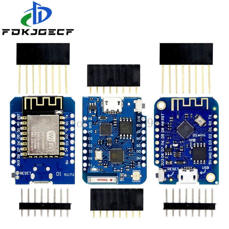 Макетная плата WeMos D1 Mini Pro V3.0 NodeMcu, 4 Мб/16 Мб байт, плата Lua WIFI «Интернет для вещей» на базе ESP8266 CH340G Nodemcu V2