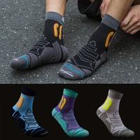 mens running socks marathon hiking cycling socks anti slip outdoor fitness basketball sport sock with print luminous socks 2021