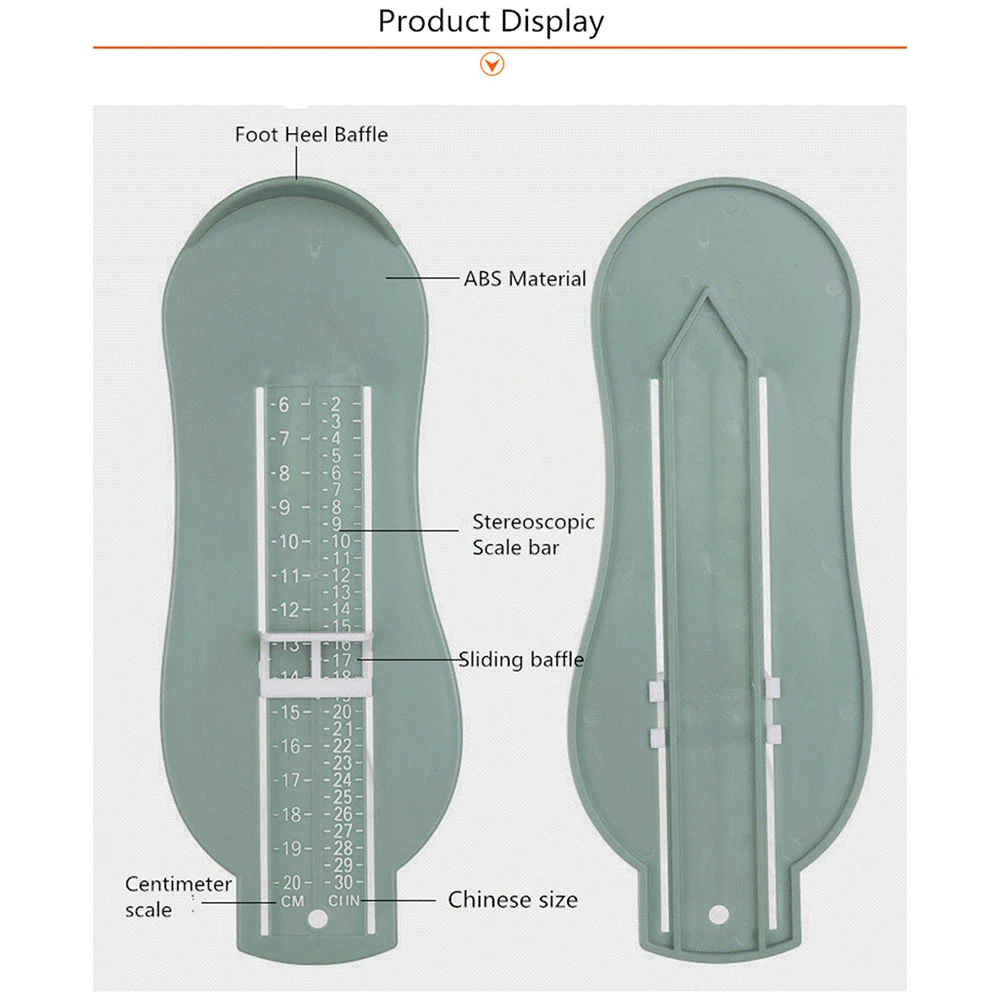 Бытовое детское устройство для измерения длины стопы измерительная линейка