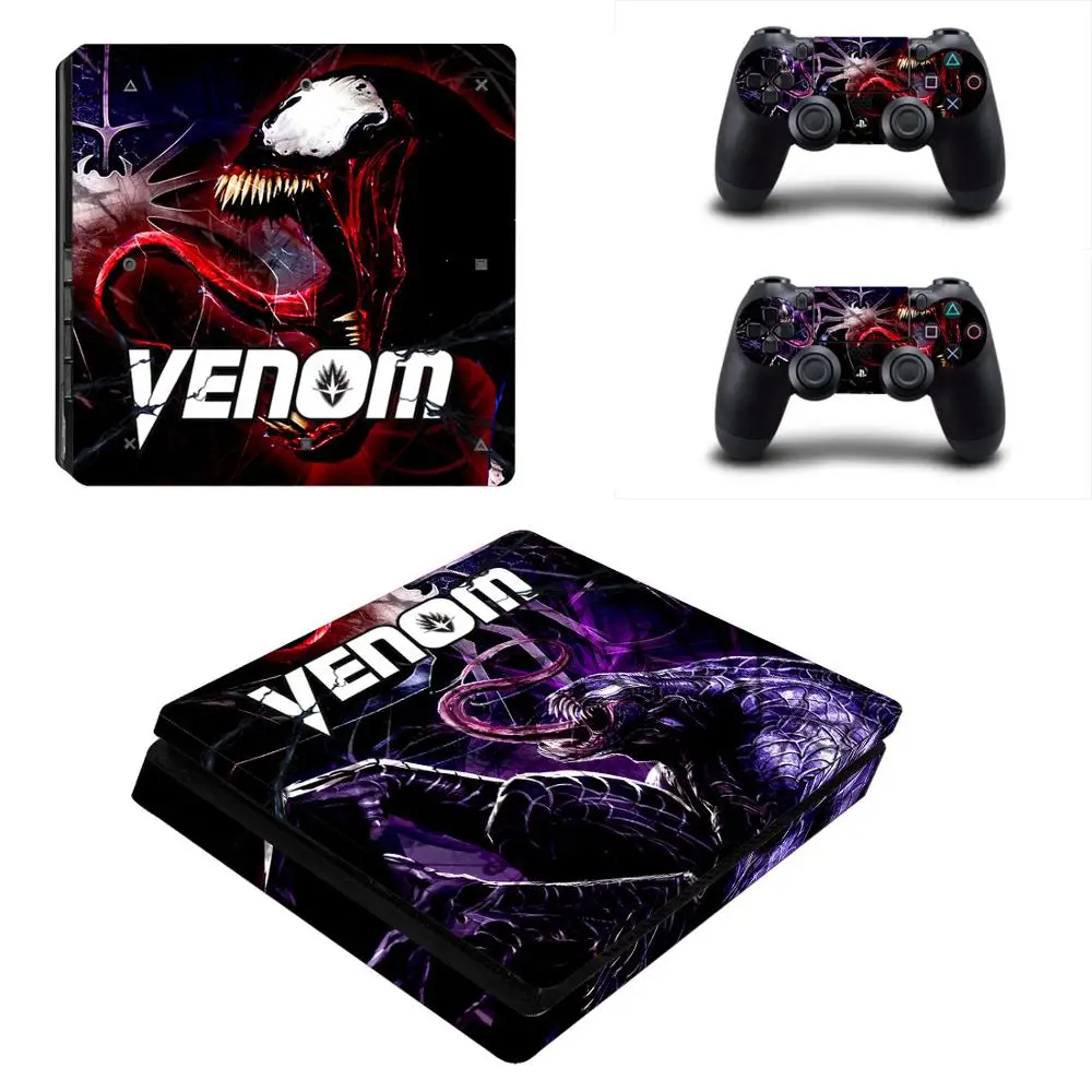 PS4 тонкие наклейки Venom PS 4 Play станция виниловые на кожу Adesivo для playstation тонкая
