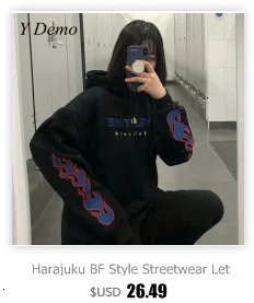 Harajuku японский вышивка женщин водолазка внутренние толстовки Kpop