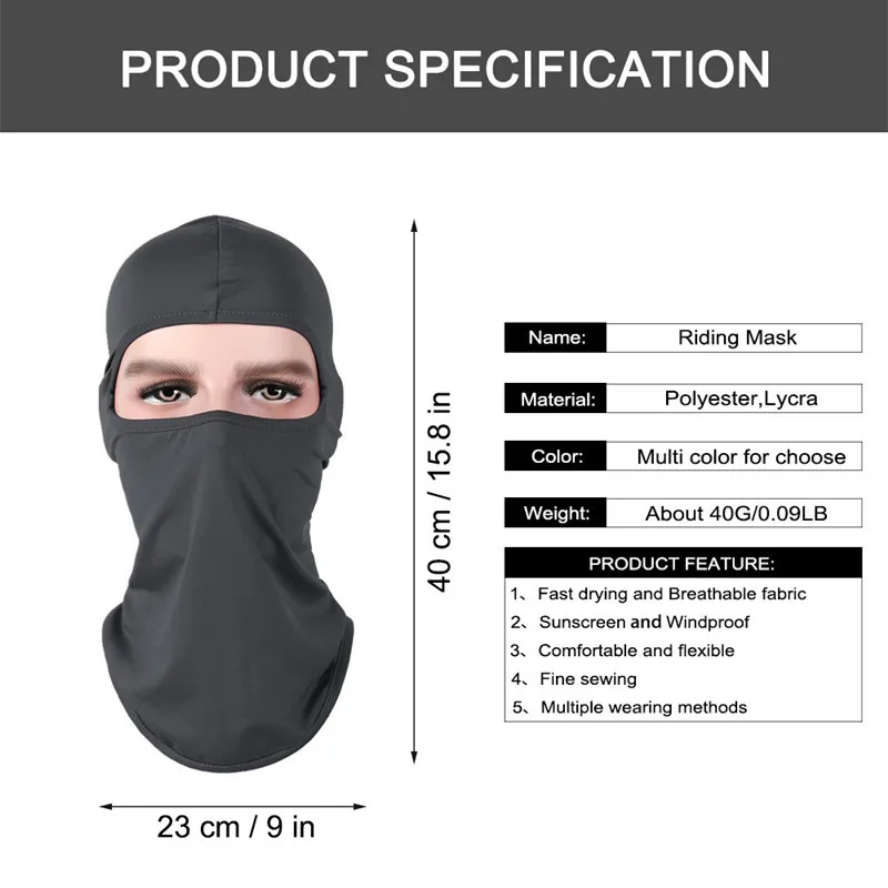 Face Mask Cycling Balaclava neck mask motorcycle tactical Masks Winter Warm Ski wind cap outdoor sports face shield | Автомобили и