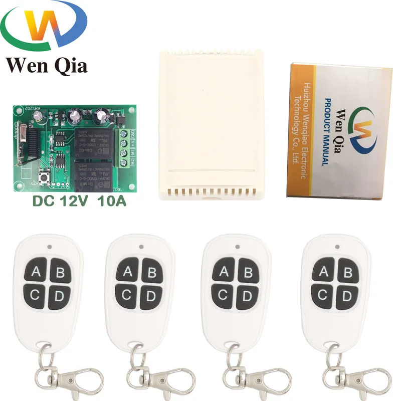 Универсальный пульт дистанционного управления 433 МГц 12 В постоянного тока 10 А 2