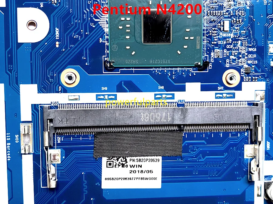 100 working for lenovo 320 15iap motherboard with pentium n4200 cpu dg424 dg524 nm b301 mainboard 5b20p20639 tested well free global shipping