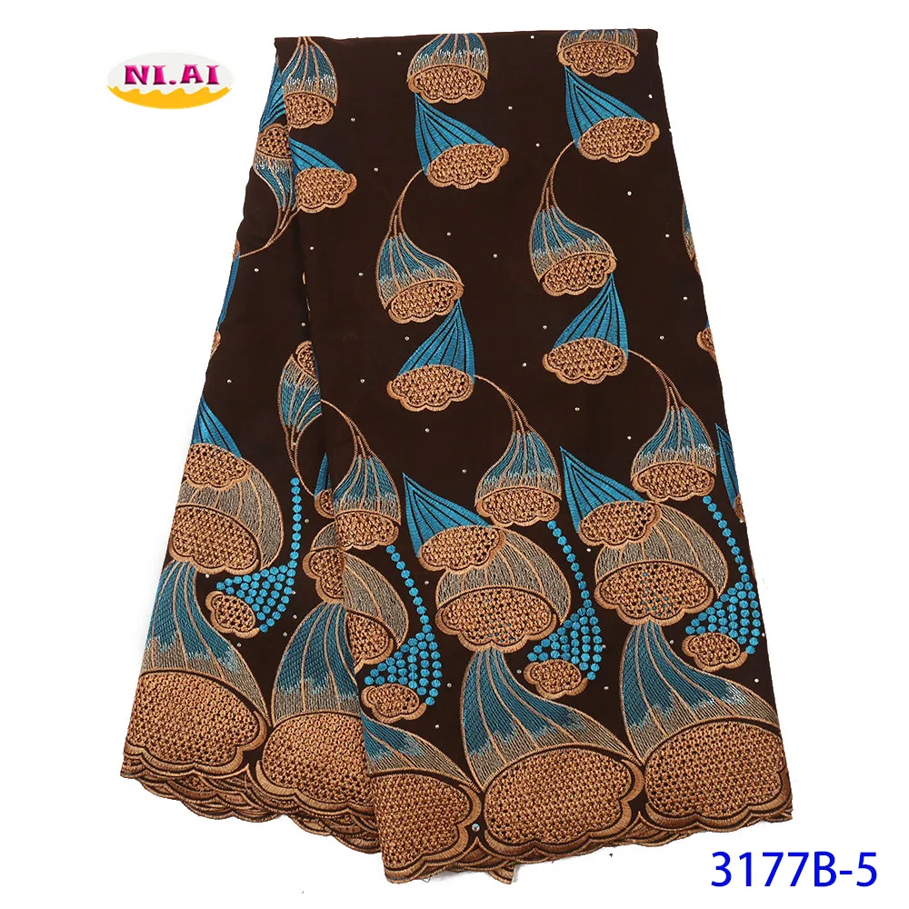 Швейцарская вуаль кружева в Швейцарии Tissu Dentelle коричневые нигерийские кружевные