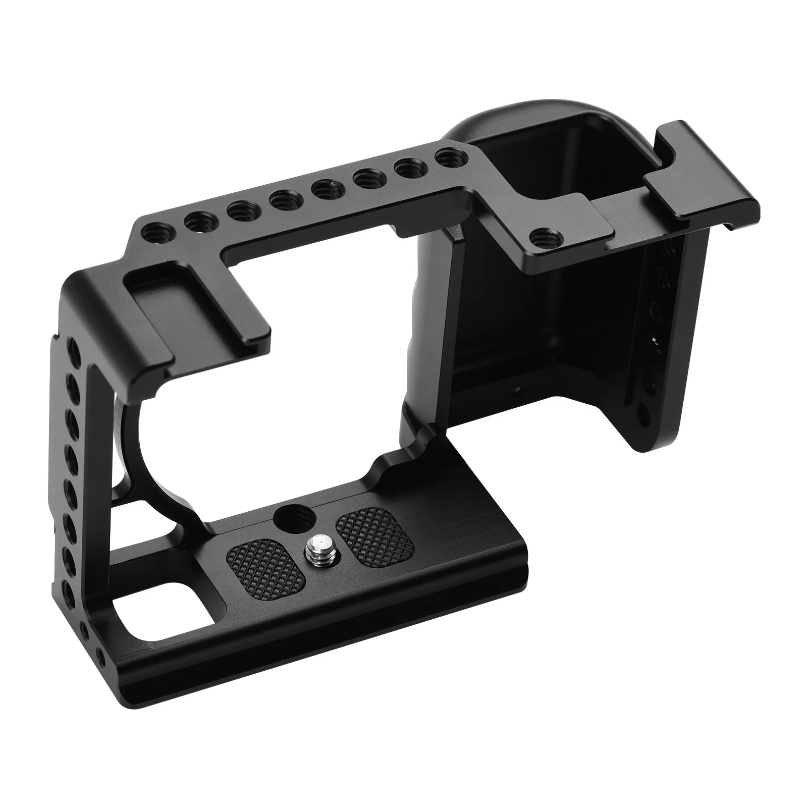 

Andeor Video Camera Cage Rig Cold Shoe Mount Universal 1/4 3/8 Threaded Holes with Wrench Replacement for Sony Camera Cage