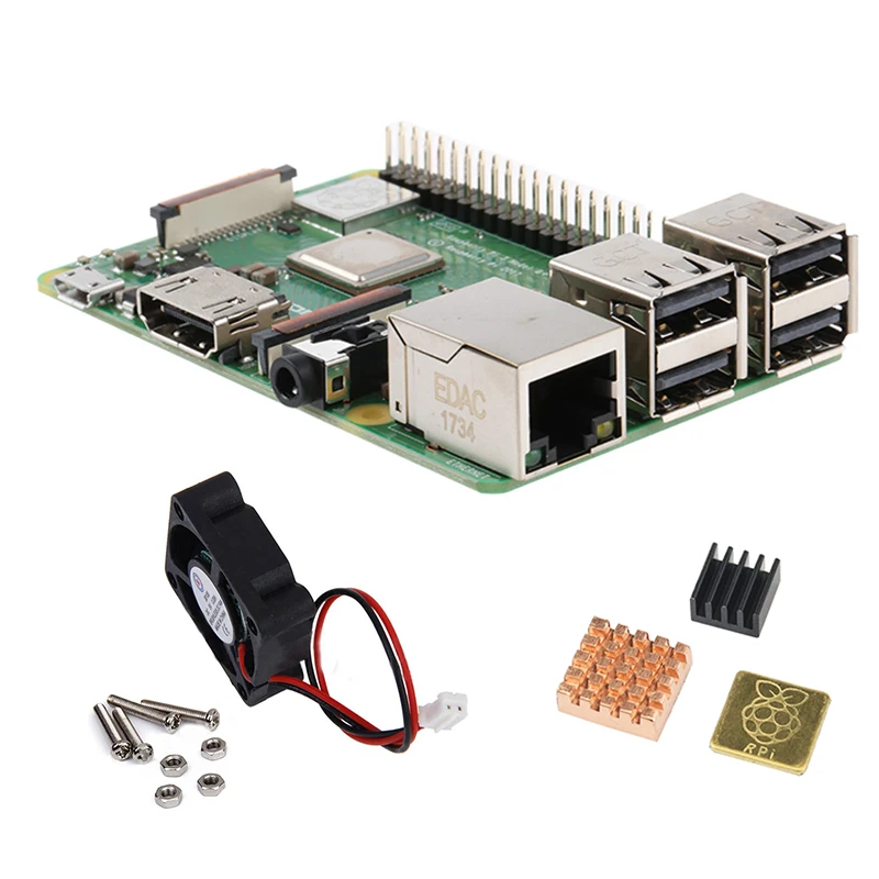Raspberry Pi 3B + базовый комплект для использования с тепловым соединением и