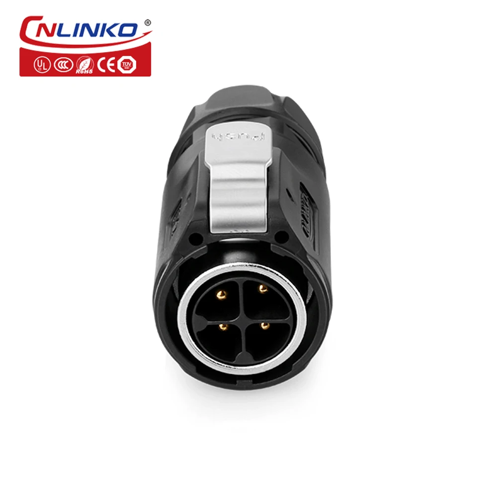 CNLINKO M24 пластиковый 4-контактный 25A IP67 Водонепроницаемый Электрический припой